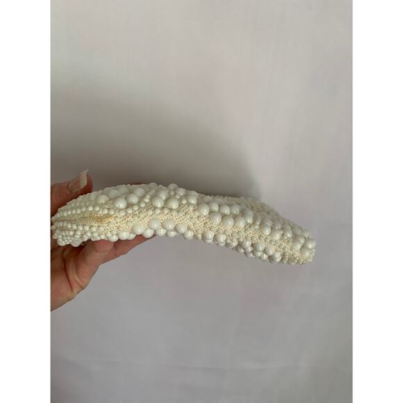 John Wind 60's Vintage Cream Beaded Bag Shoulder bag or Clutch - Picture 8 of 9